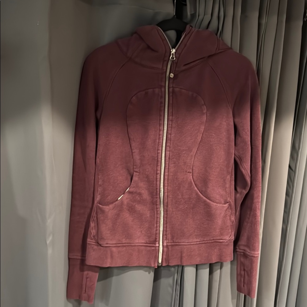 Plum Zip-Up Hoodie